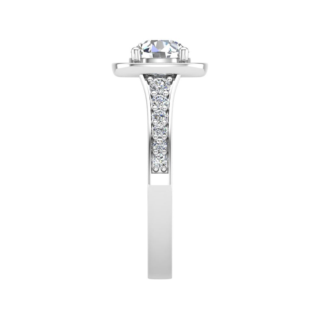 Korman Signature Amira Halo Engagement Ring Setting